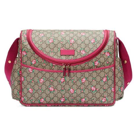 gucci diaper bag pink trim|Gucci diaper bag price.